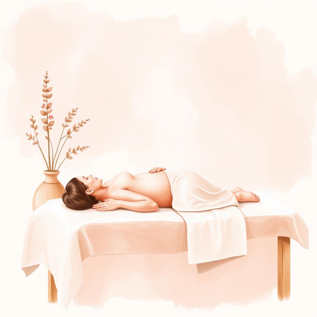Massage de la jeune maman