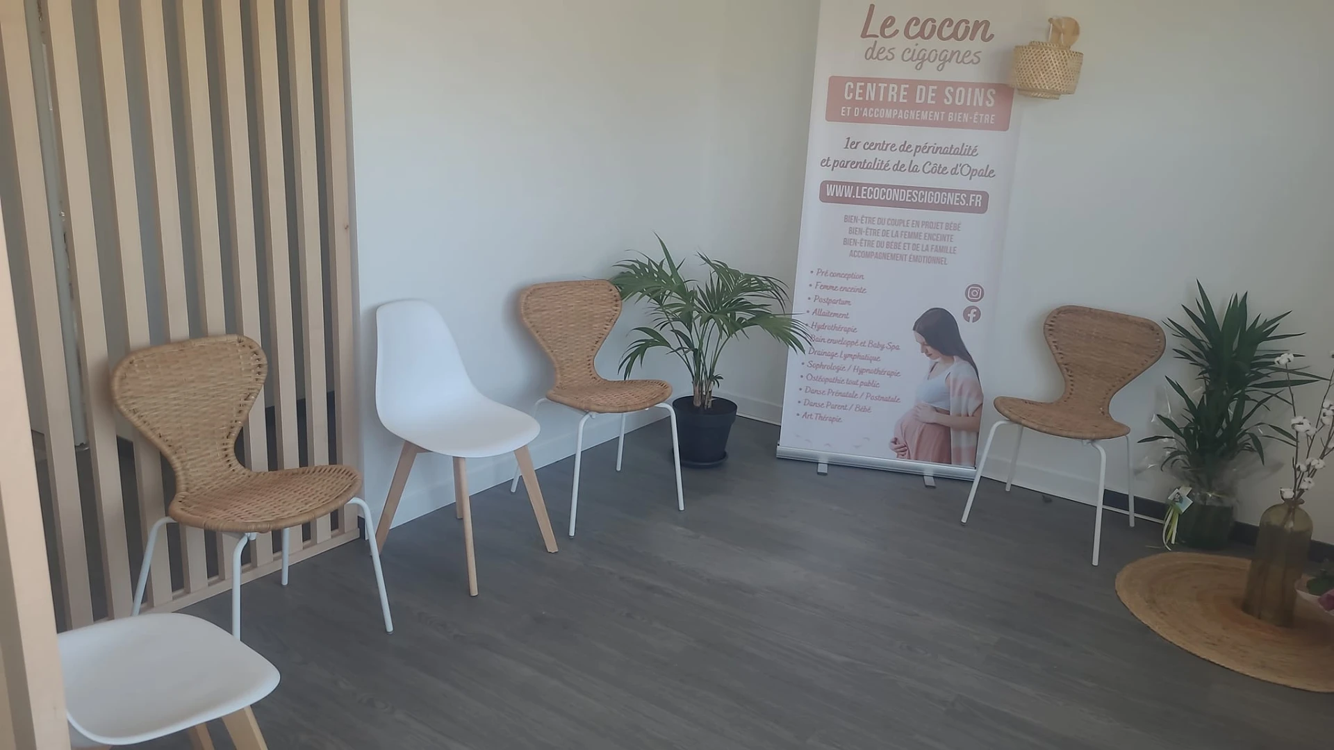 Salle d'attente du Cocon des Cigognes